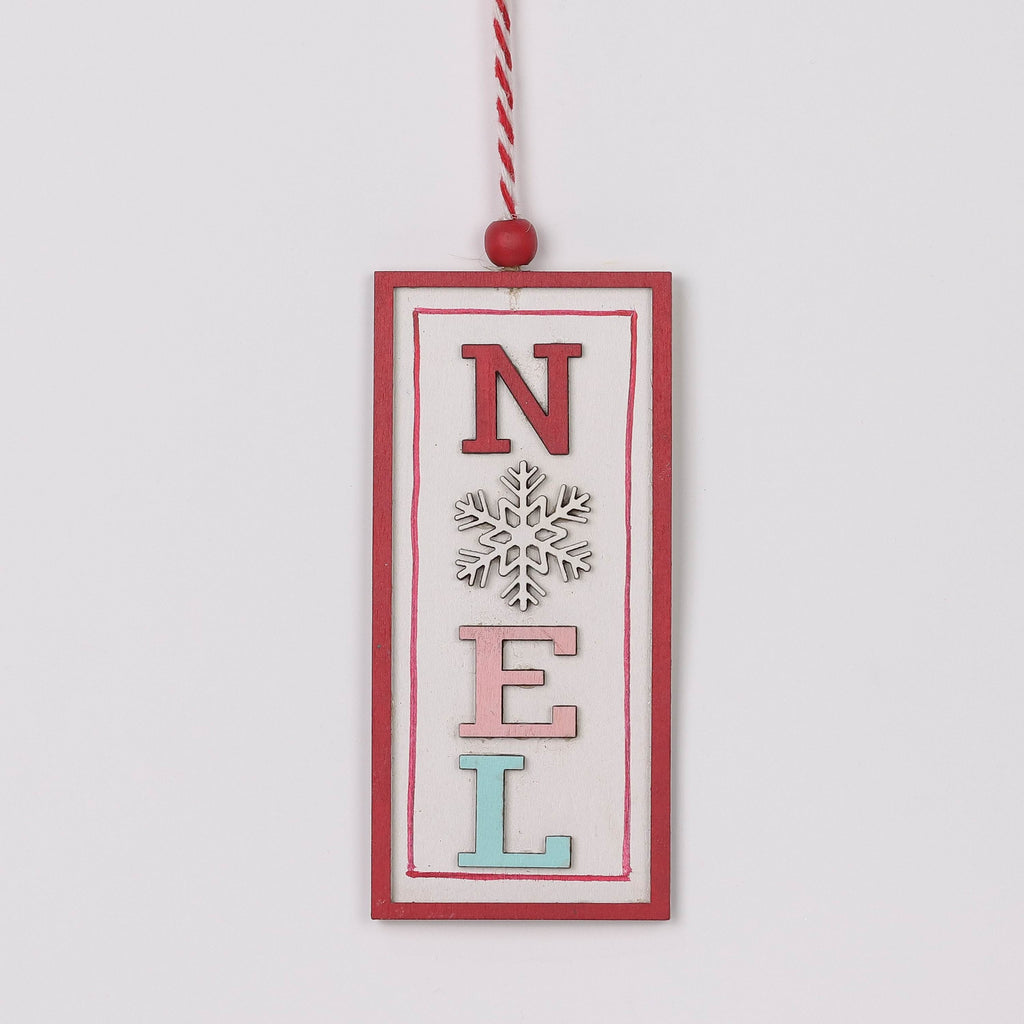 "Noel" signage ornament