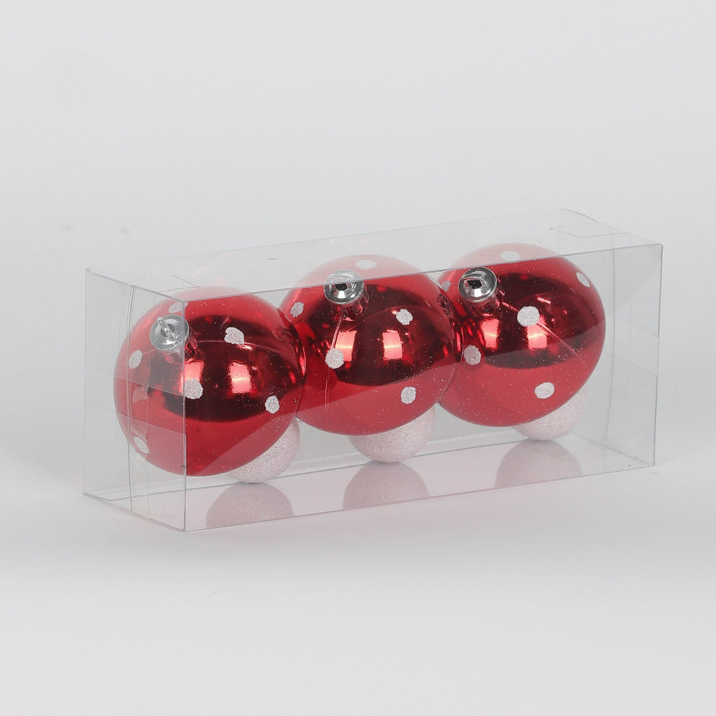 3 piece mushroom ornament