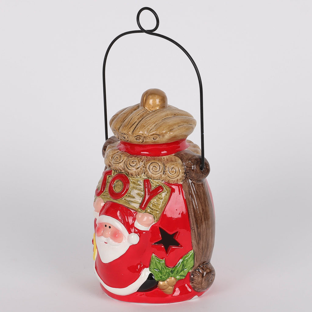 5 X 3.5 X 3"H SANTA CONTAINER DECOR