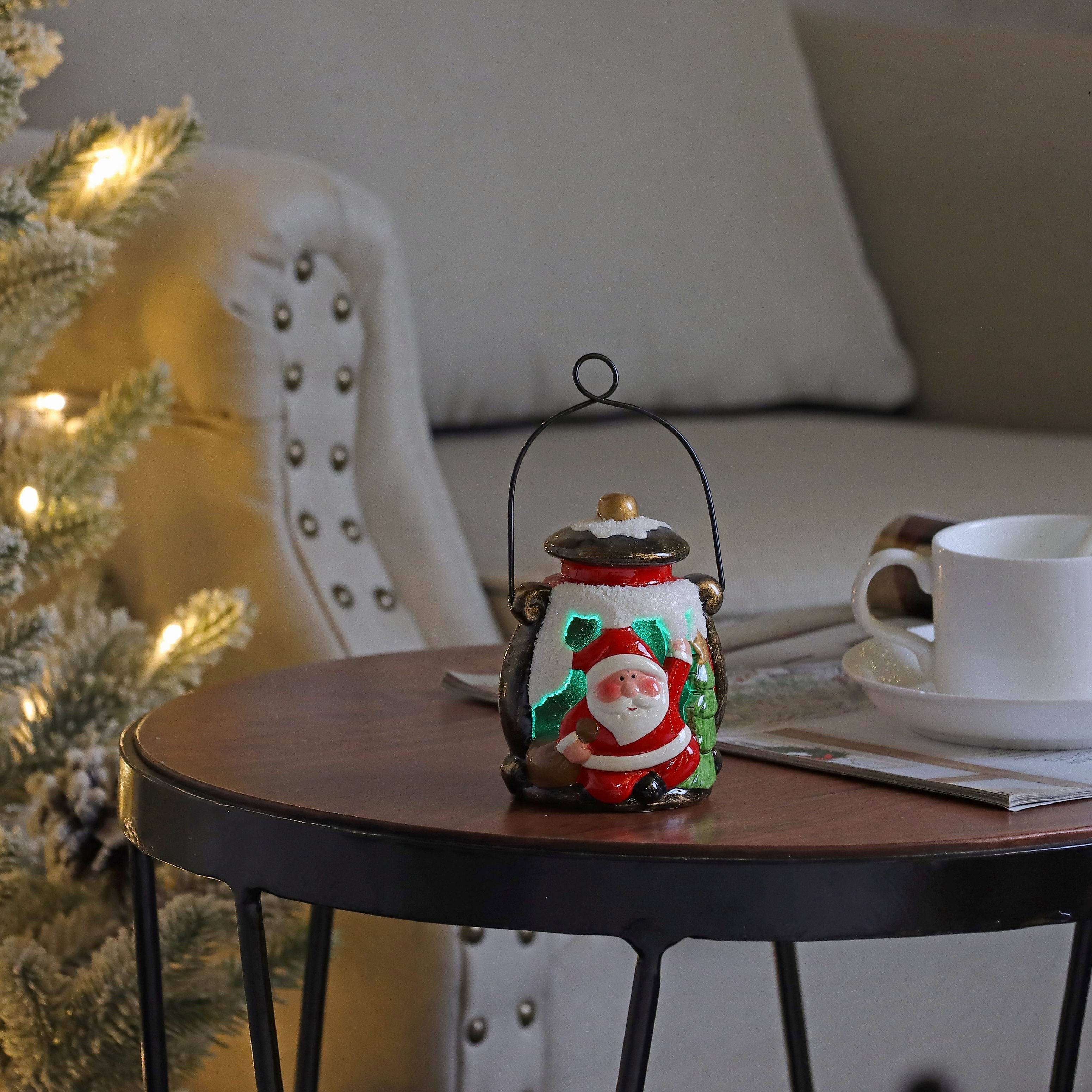 3 X 4"H SANTA CONTAINER DECOR