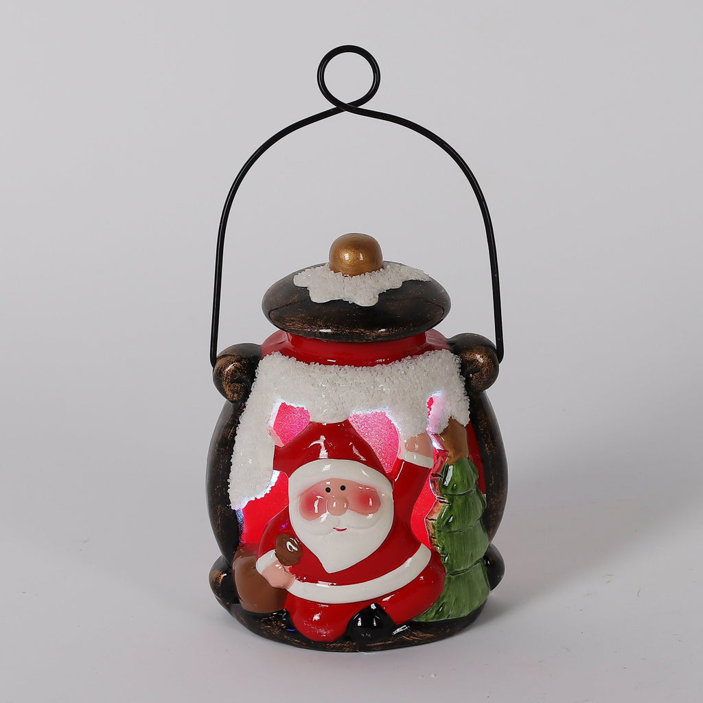 3 X 4"H SANTA CONTAINER DECOR