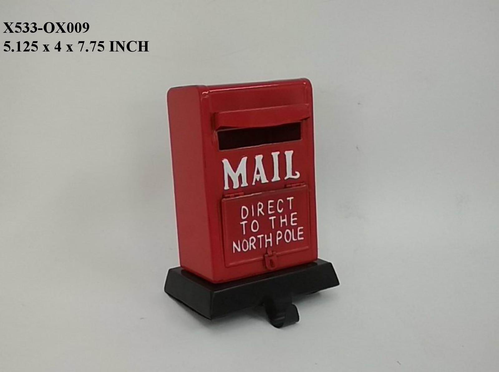 7.75" Santa Mailbox Stocking Holder