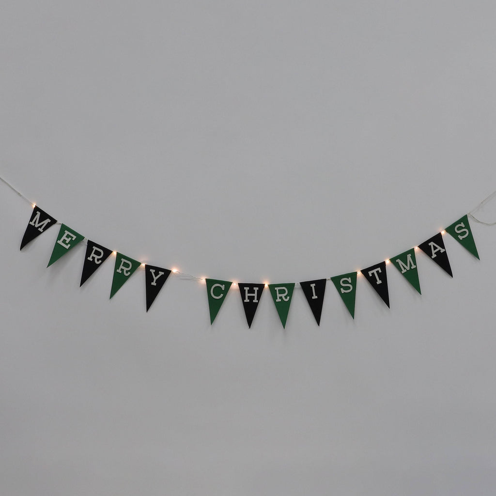 "Merry Christmas" Felt textured garland