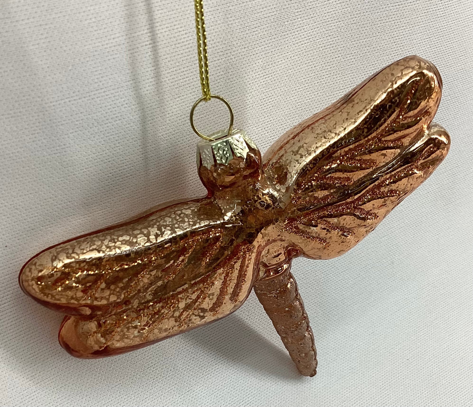 4inch Glass Dragonfly Ornament (Set of 4)