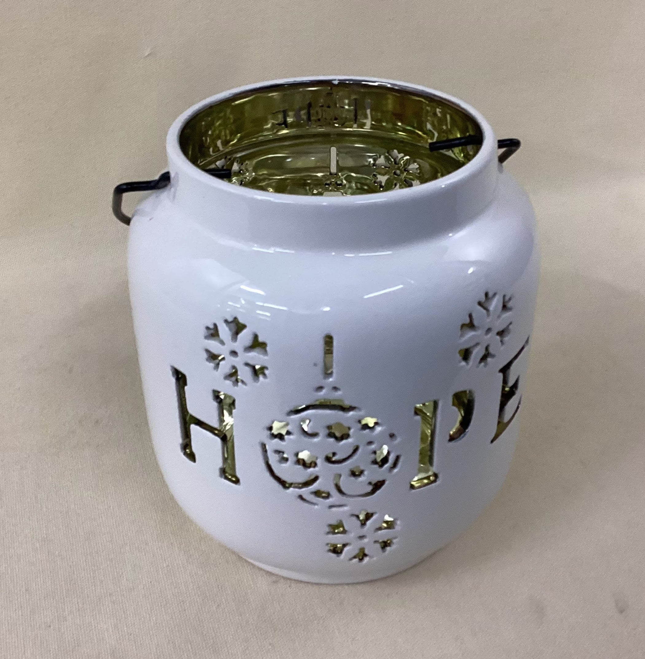 6.5In H Glossy Porcelain Luminary, Assorted 2 assorted colors