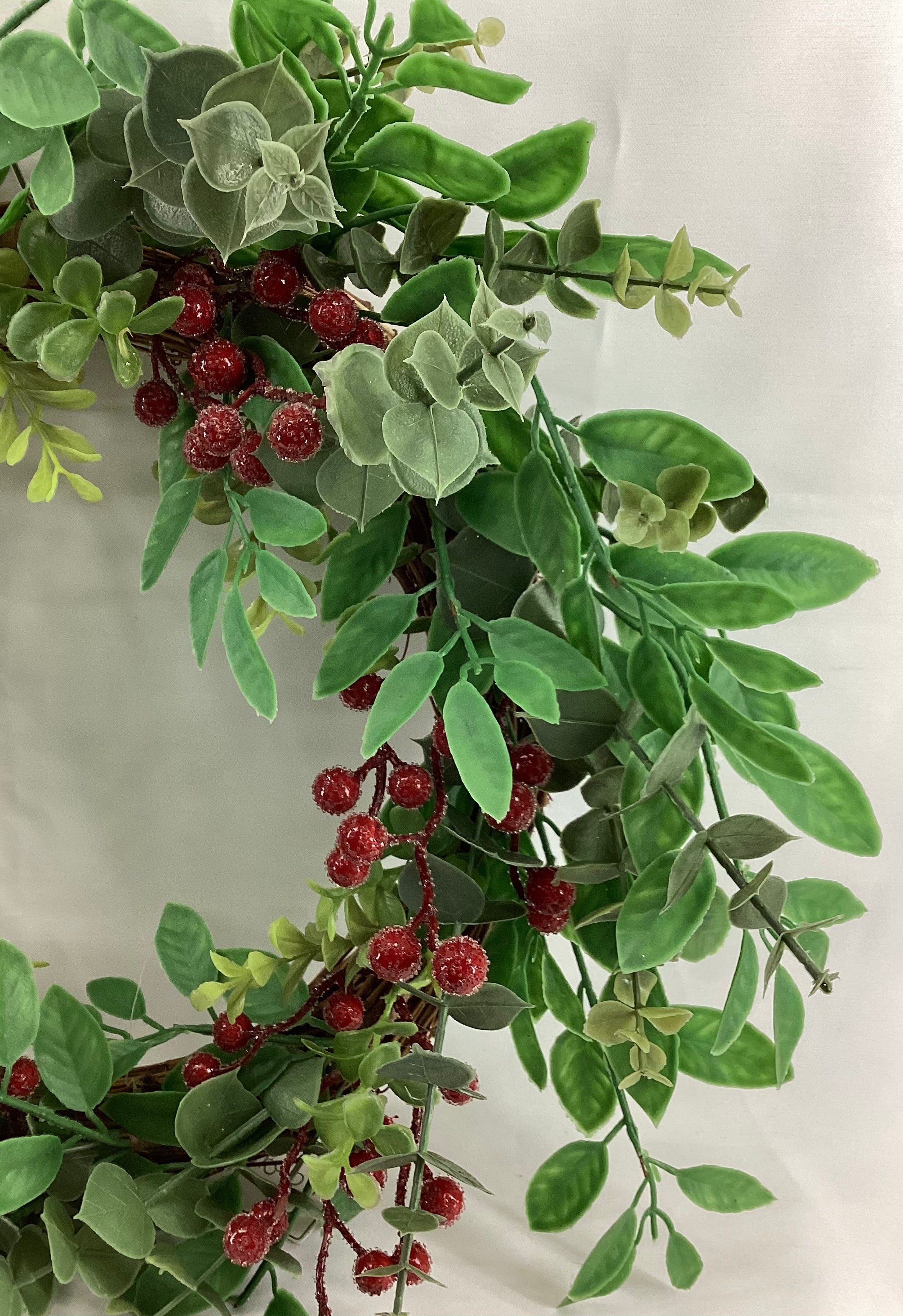 20”dia. Wreath with berries