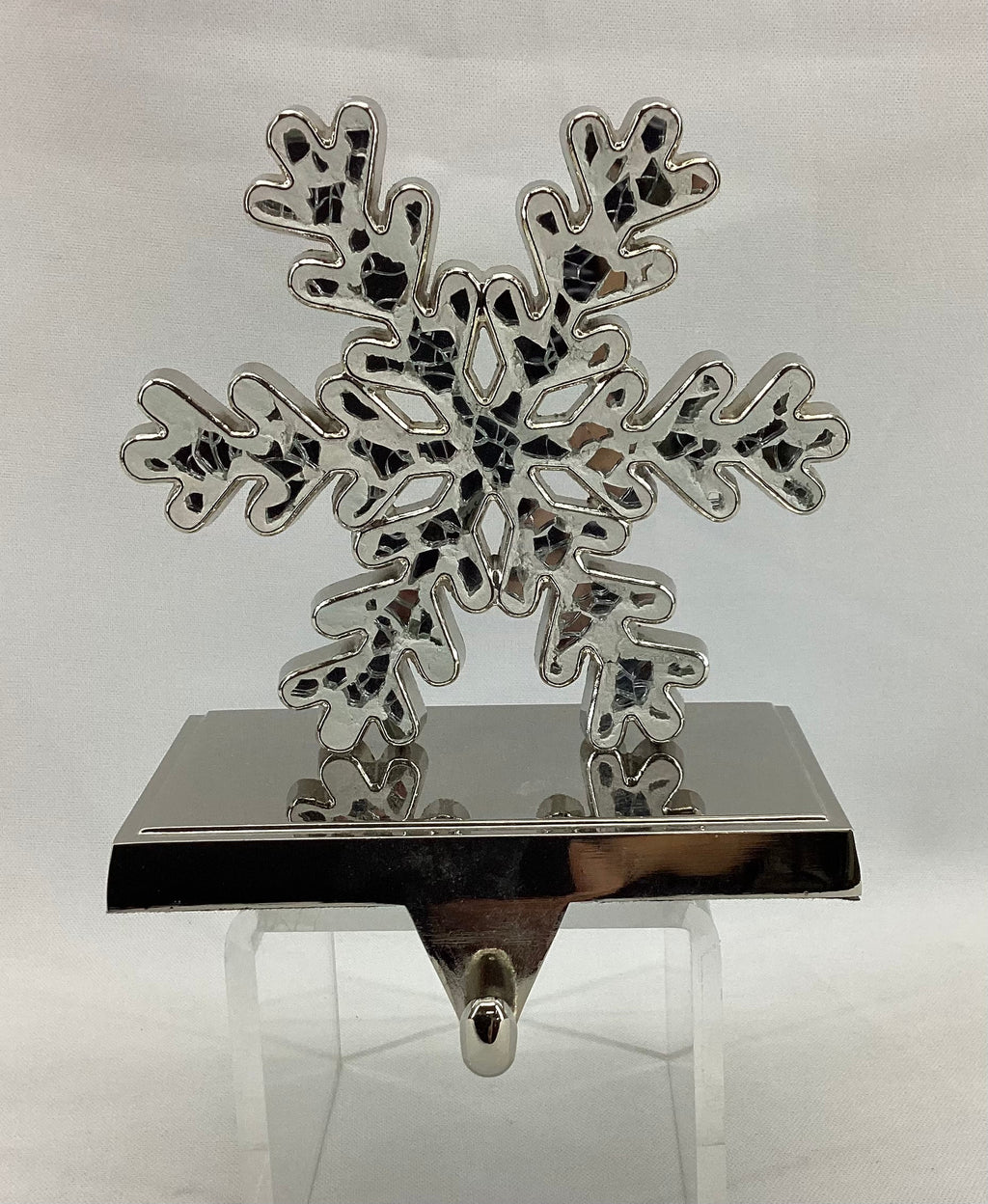 5"X3.5"X6" Snowflake Mosaic Stocking Holder