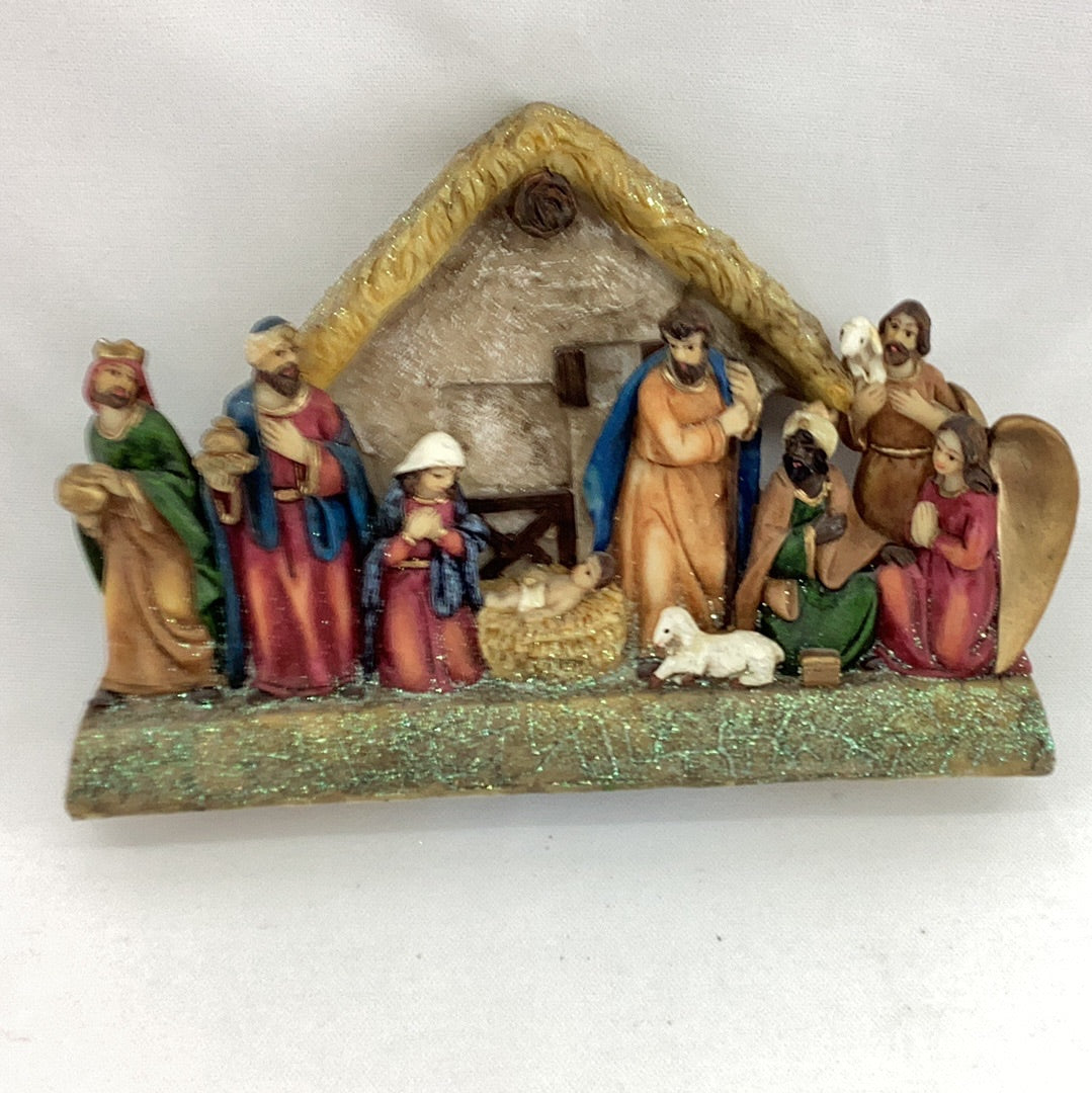 5”Ht. Nativity set with Manger
