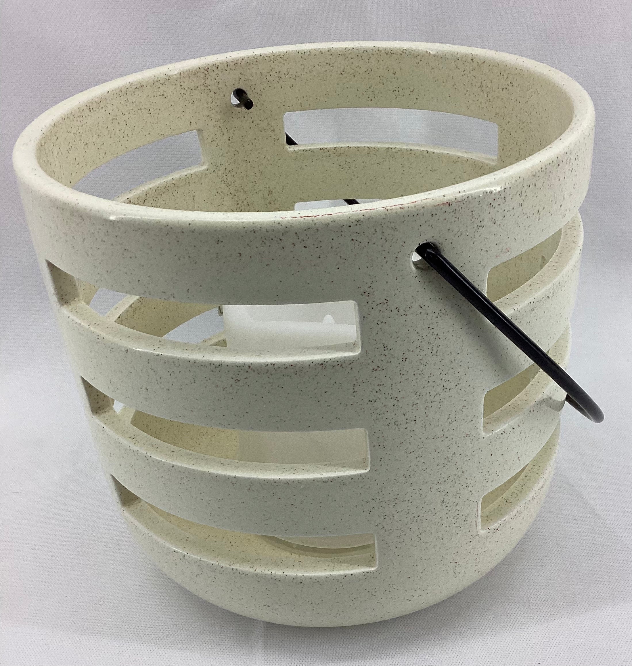 7" Dia.X 6.5" HT. Ceramic Lantern