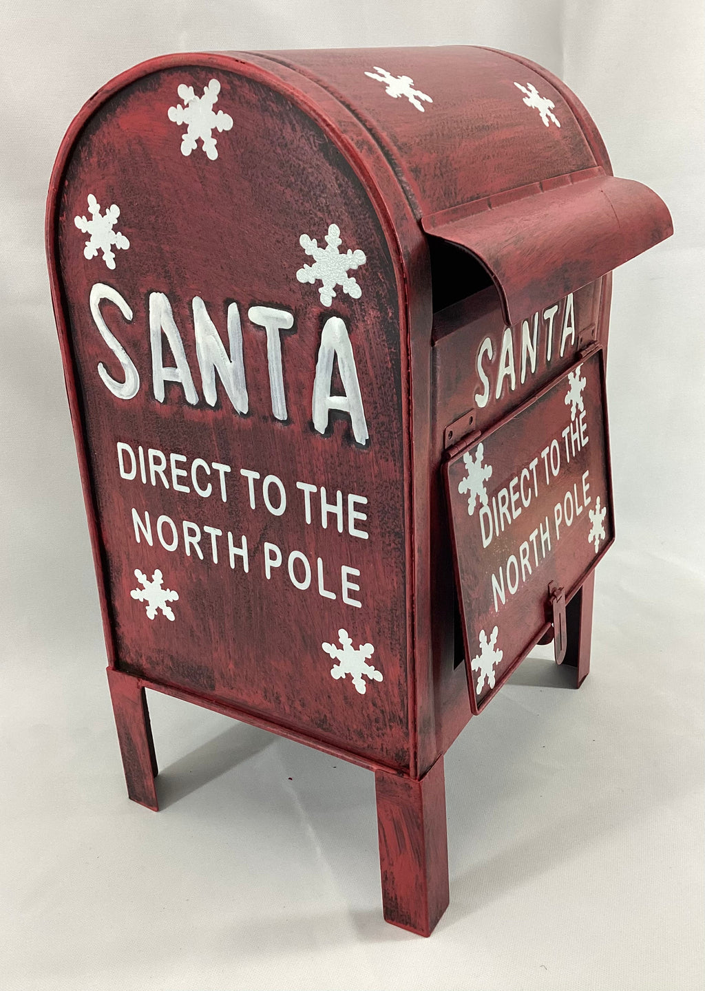 Xmas Metal Santa Mailbox
