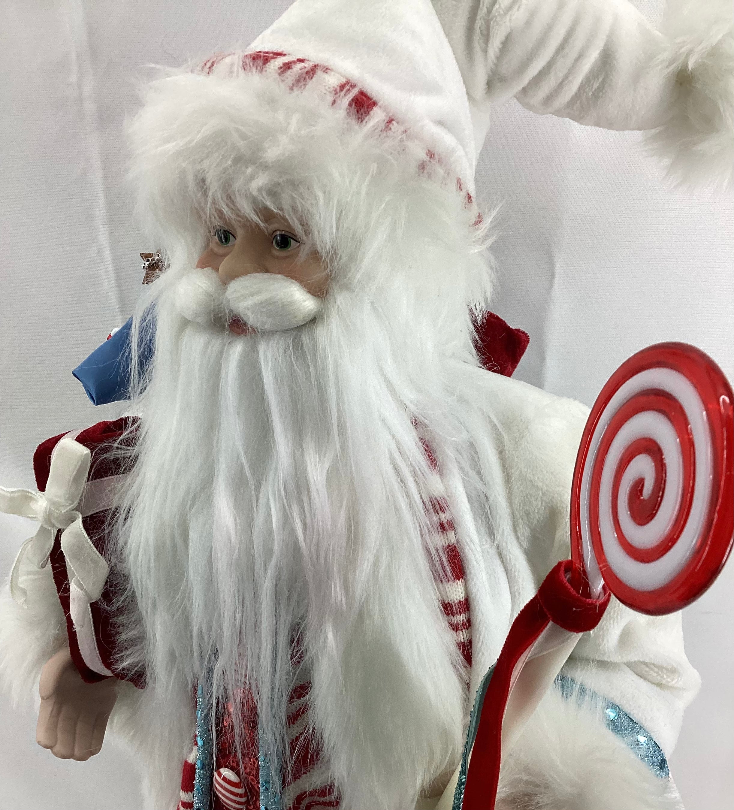 18" Candy Cane Stripe Santa