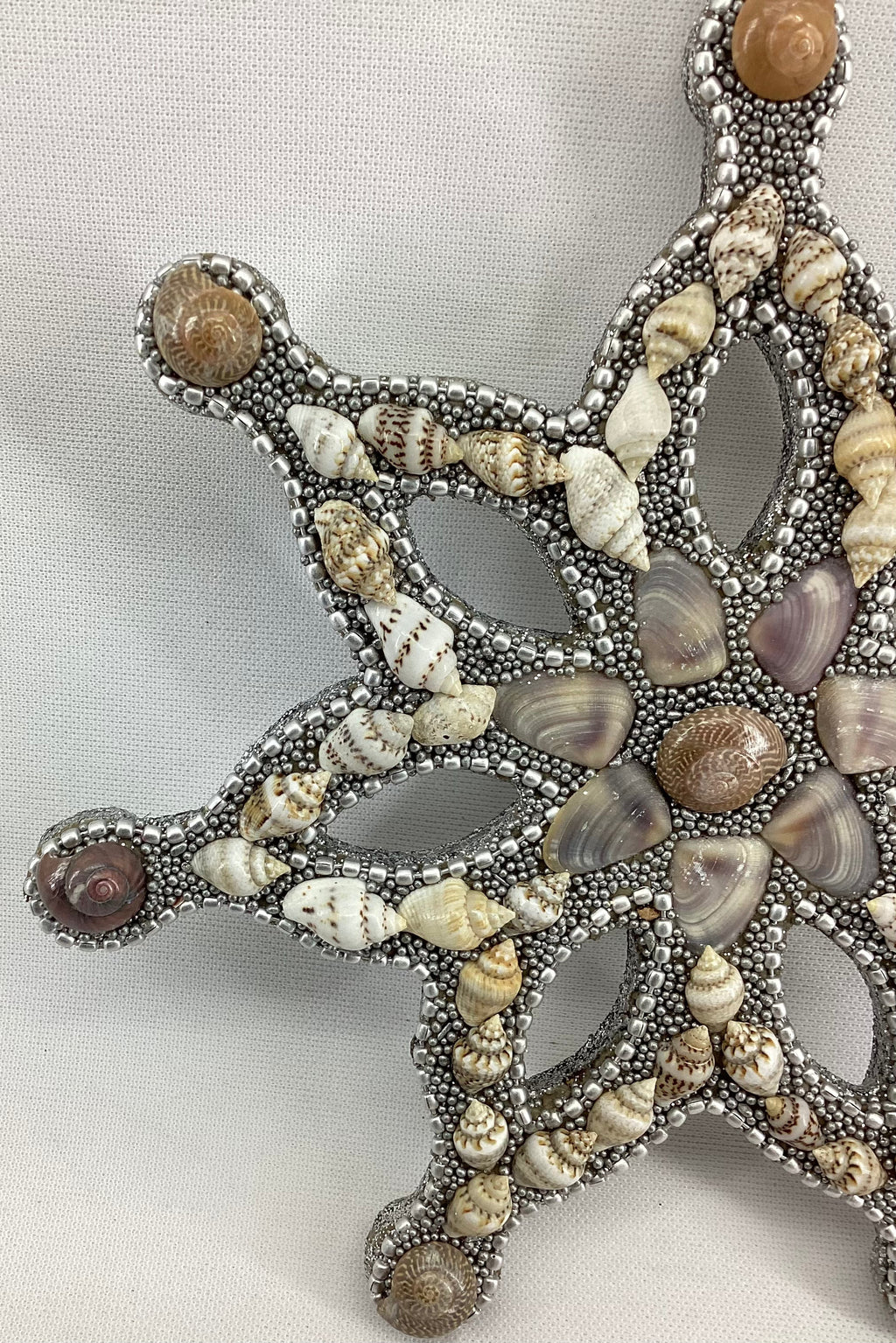 6" Dia Shell Snowflake Ornament