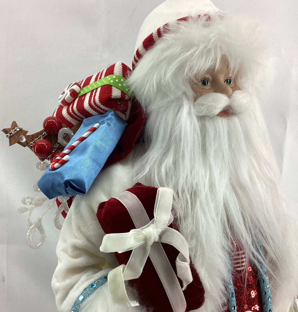 18" Candy Cane Stripe Santa