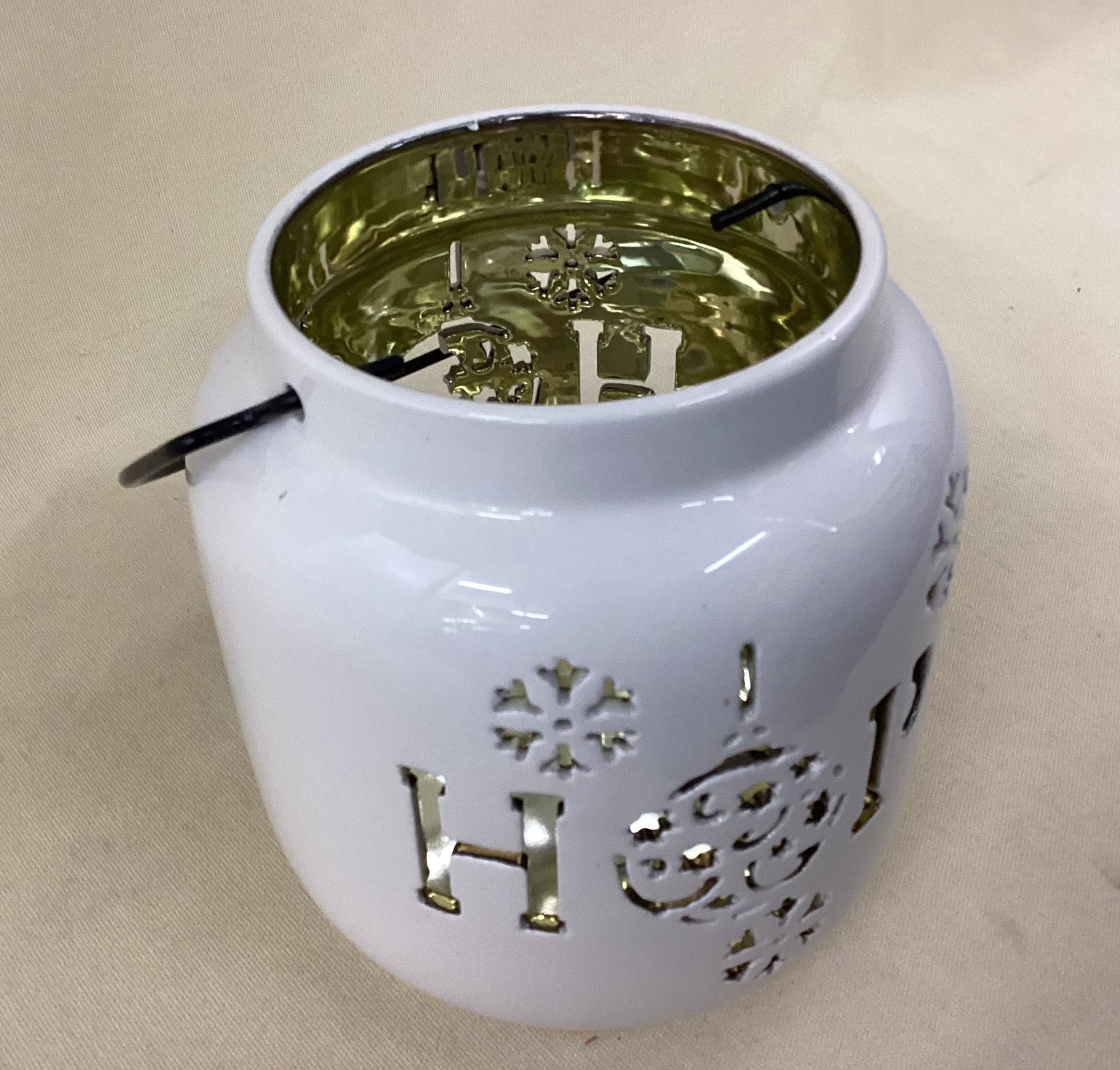 6.5In H Glossy Porcelain Luminary, Assorted 2 assorted colors