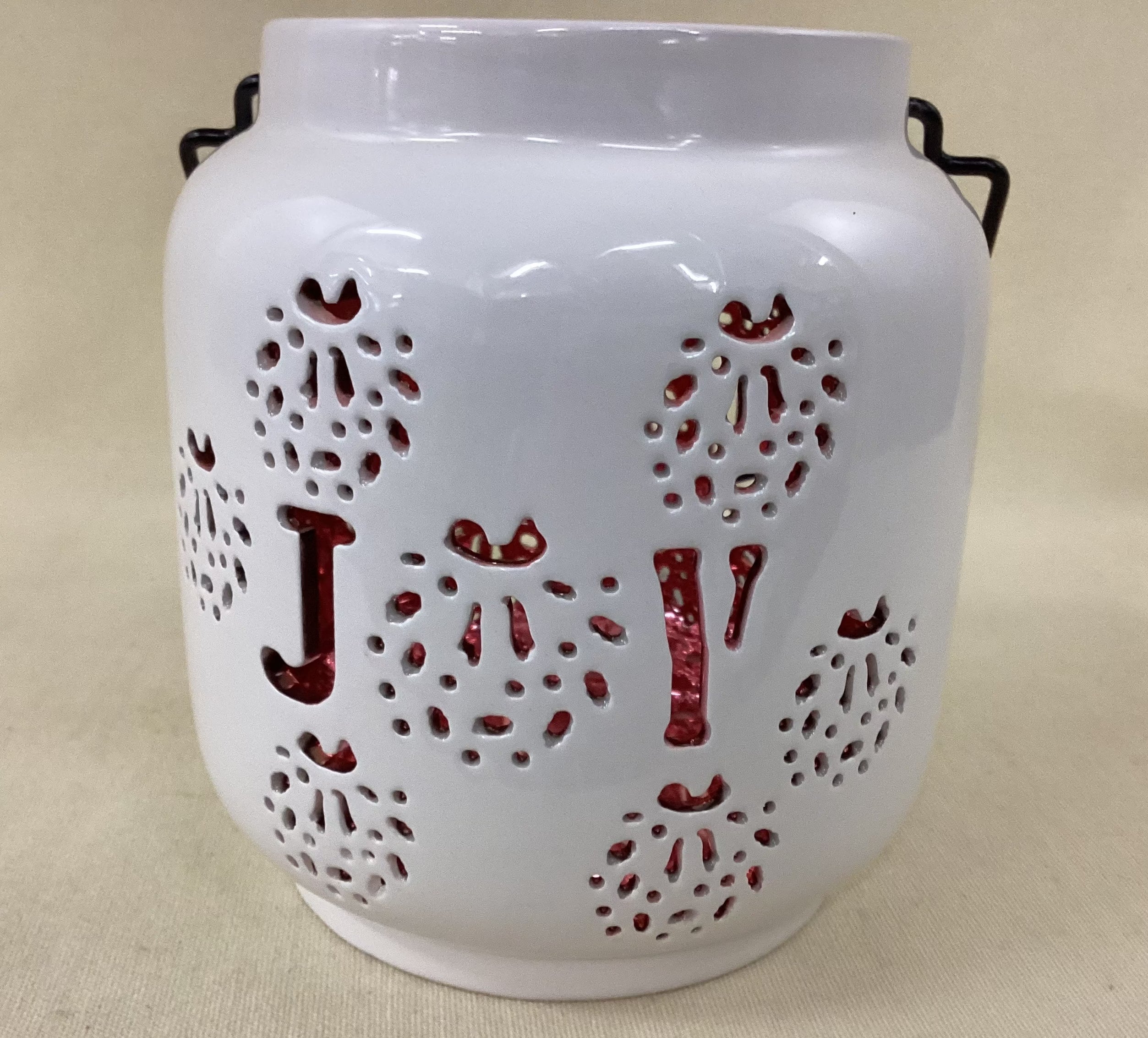 6.5In H Glossy Porcelain Luminary, Assorted 2 assorted colors