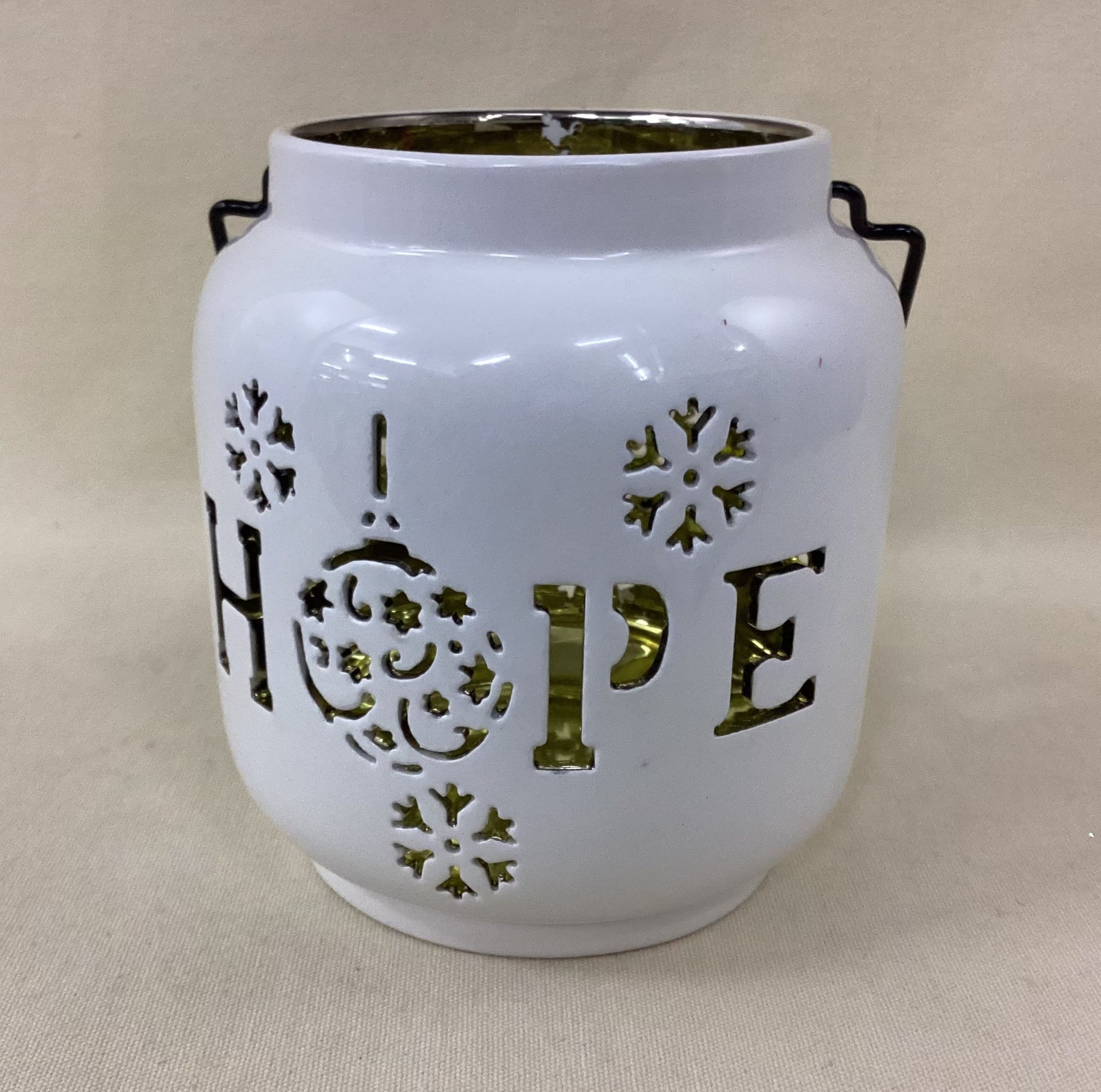 6.5In H Glossy Porcelain Luminary, Assorted 2 assorted colors