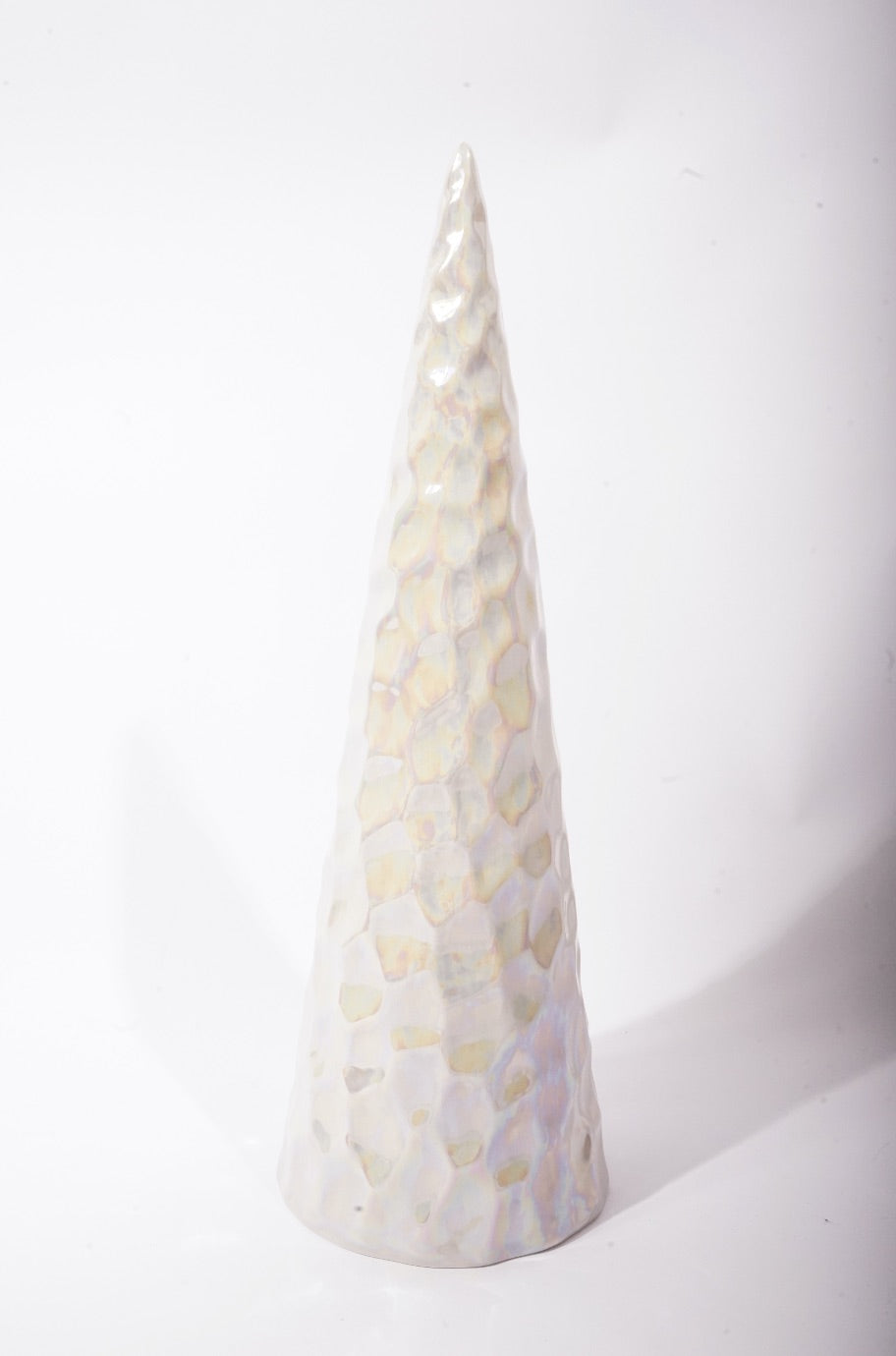 7" x 18" Ceramic Cone Trees (Comes in White,