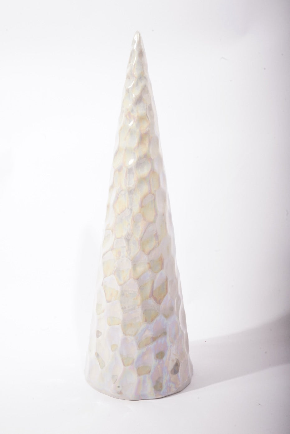 7" x 18" Ceramic Cone Trees (Comes in White,