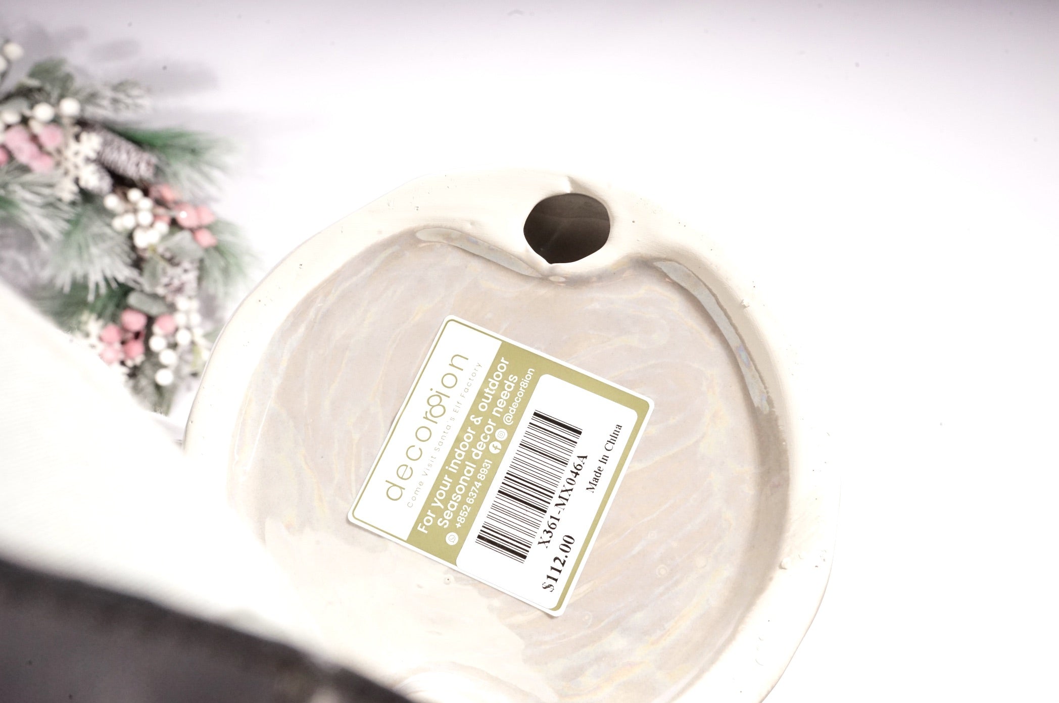 7" x 18" Ceramic Cone Trees (Comes in White,